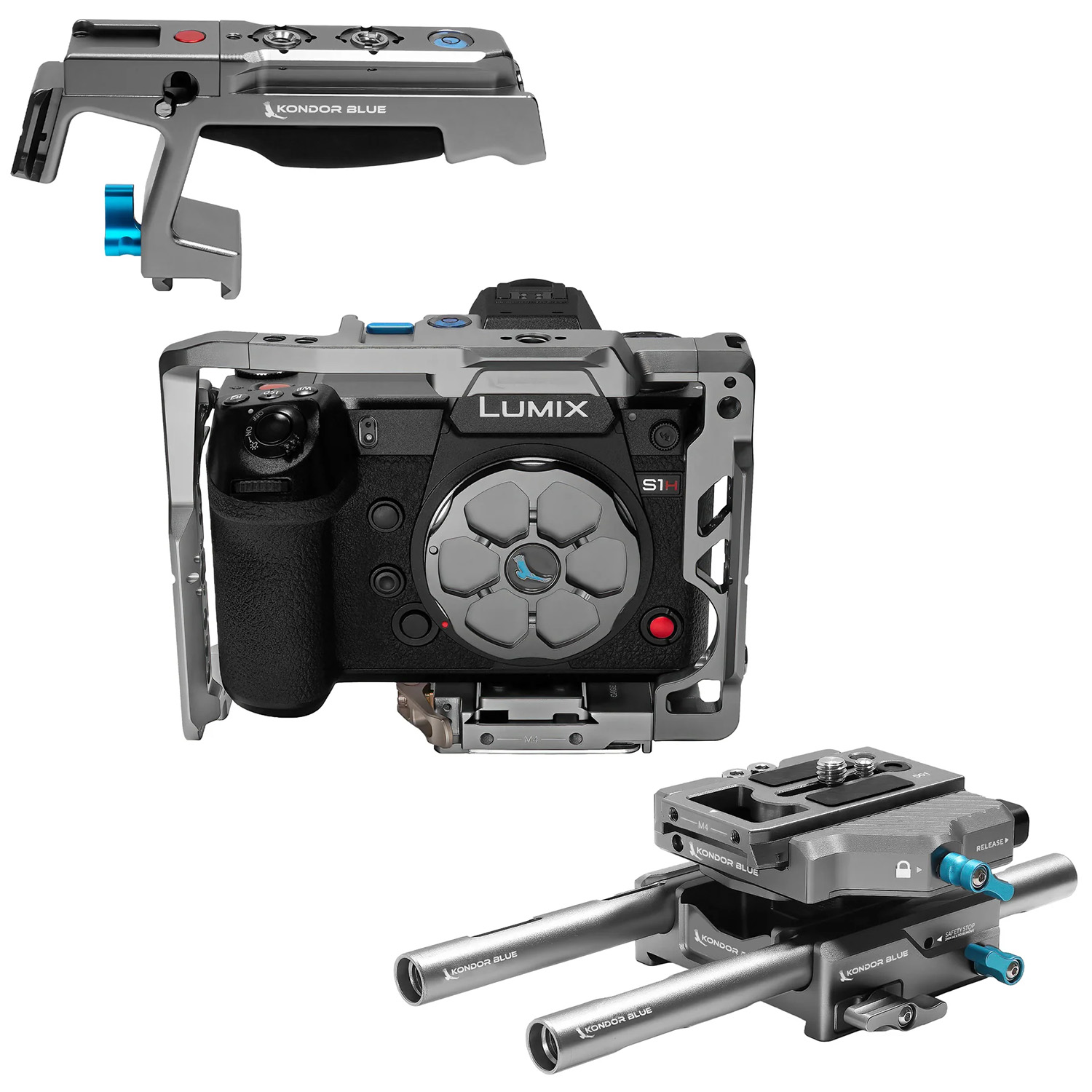 Kondor Blue Panasonic S1H Cinema Base Rig MKII - Space Grey