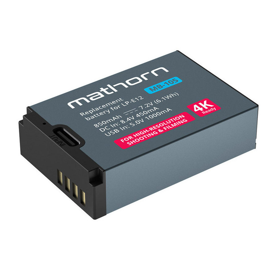 Mathorn MB-105 Battery (Canon LP-E12)