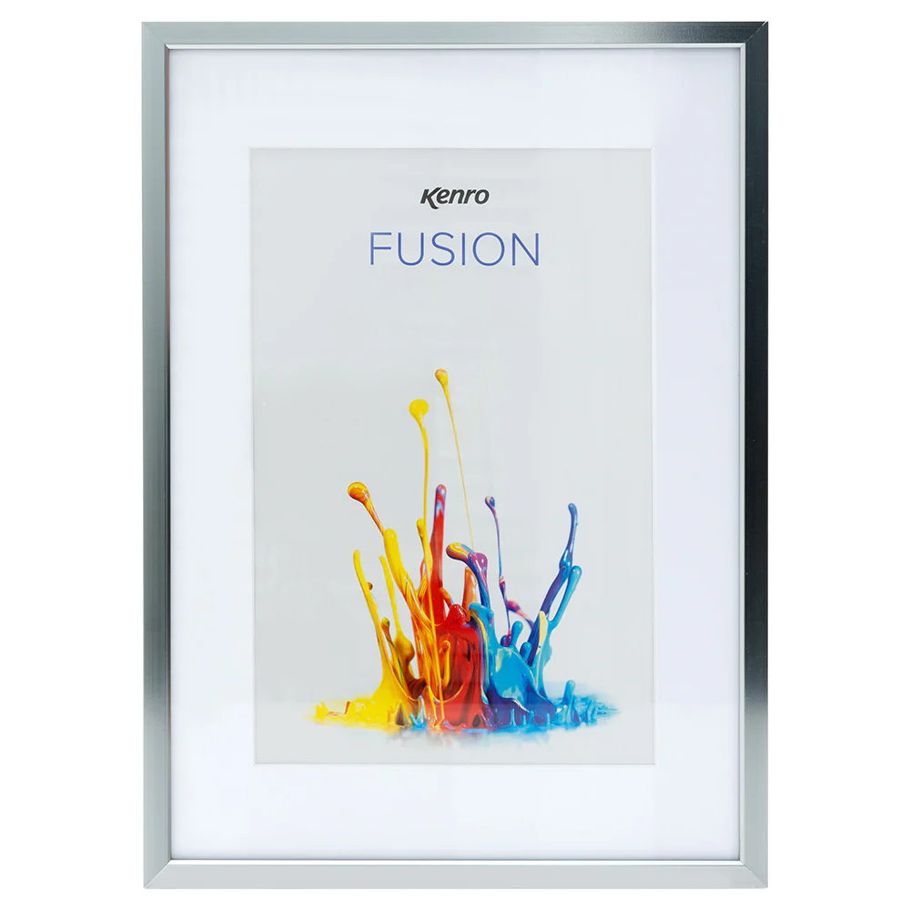 Kenro Fusion Classic A4 Photo Frame with Mat for 9x6'' Photo - Graphite