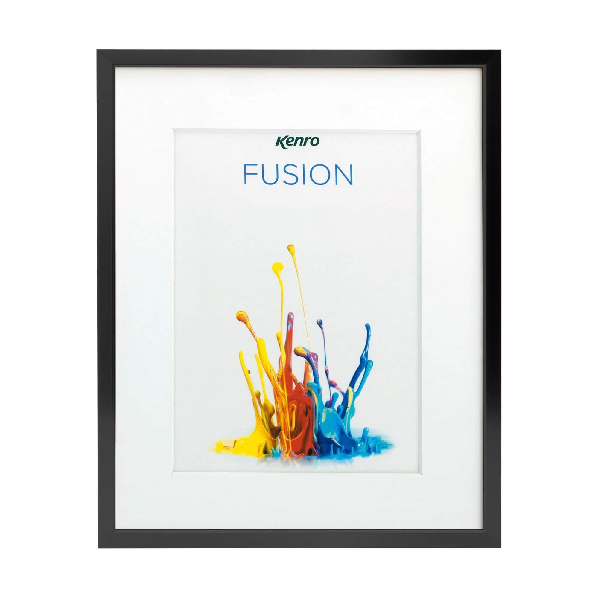 Kenro Fusion Classic 40x50cm Photo Frame with Mat for 12x16'' Photo - Black