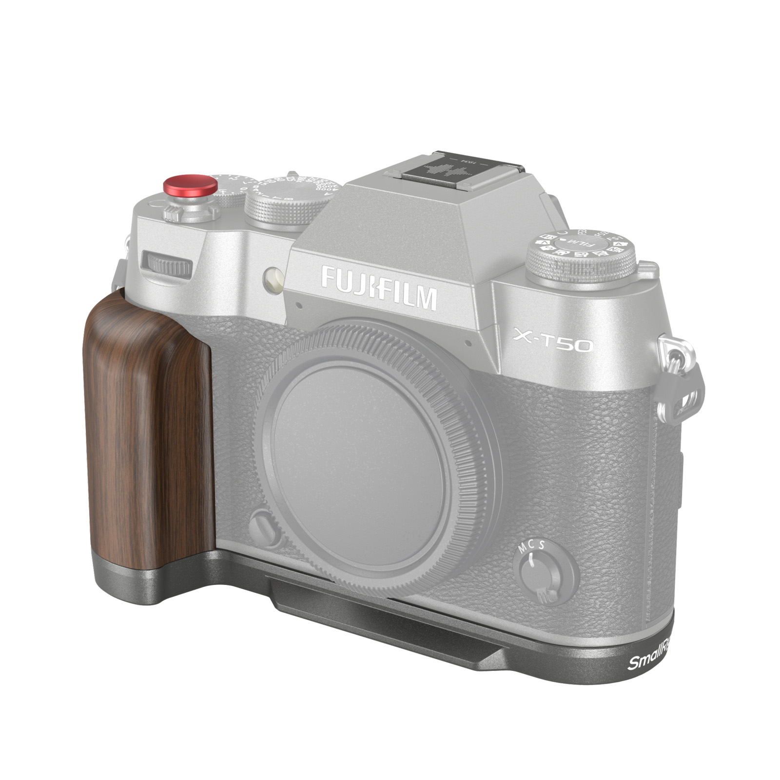 SmallRig Wooden L-Shape Handle for Fujifilm X-T50 (Charcoal Silver) 4736