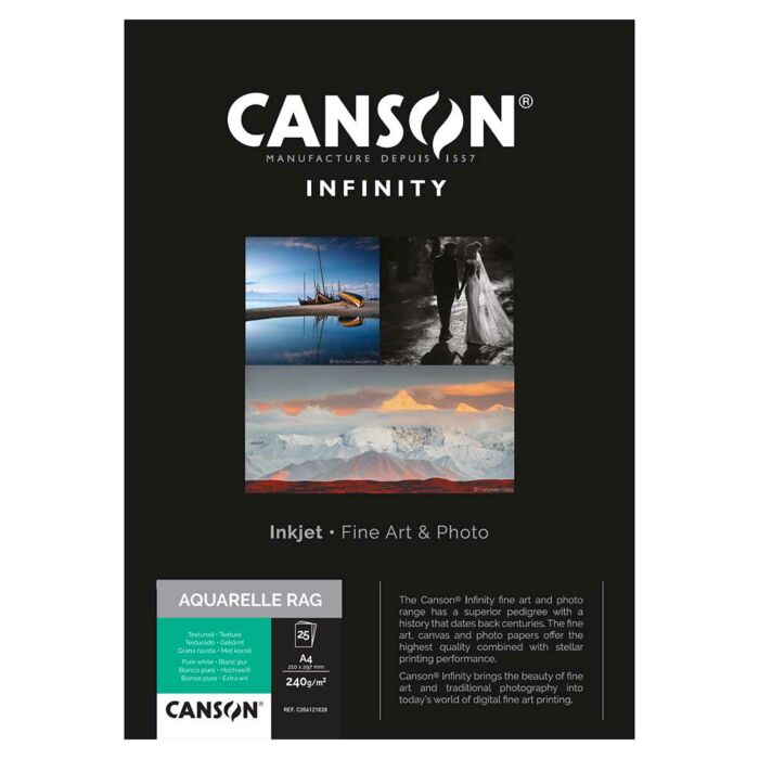 Canson Aquarelle Rag 240 A3 - 25 Sheets