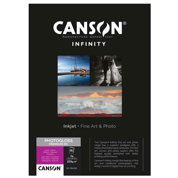 Canson PhotoGloss Premium RC 270 A3+ - 25 Sheets