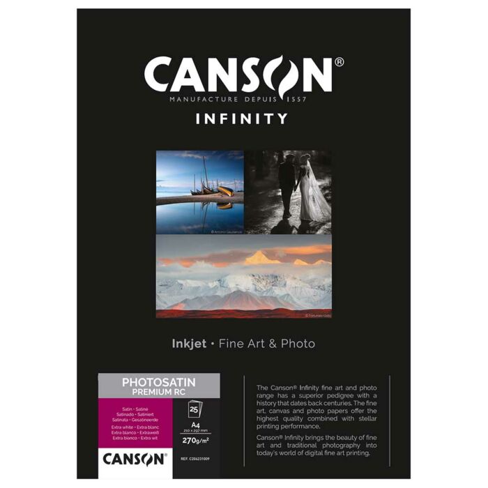 Canson PhotoSatin Premium RC 270 A3+ - 25 Sheets