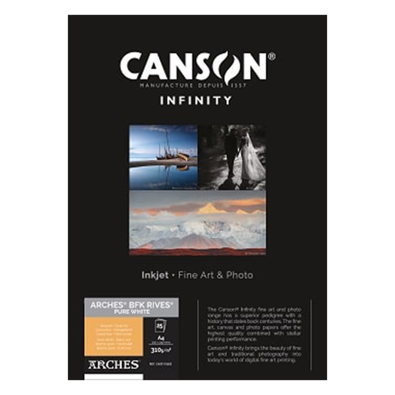 Canson BFK Rives Pure White A4 310g - 25 Sheets
