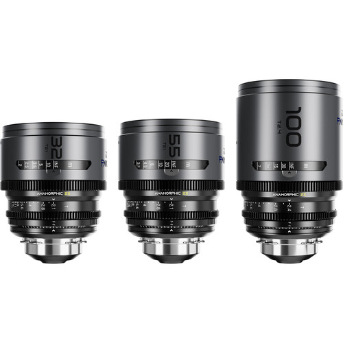 DZOFILM Pavo 32/55/100mm Lens Set B for PL + EF mount - Feet (Blue Coating)