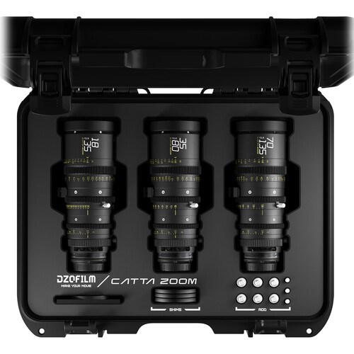 DZOFILM Catta ZOOM Bundle (18-35/35-80/70-135mm) for Sony E (Black)