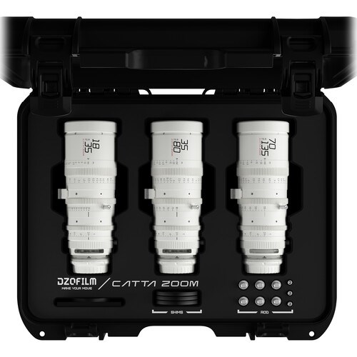 DZOFILM Catta ZOOM Bundle (18-35/35-80/70-135mm) for Sony E (White)