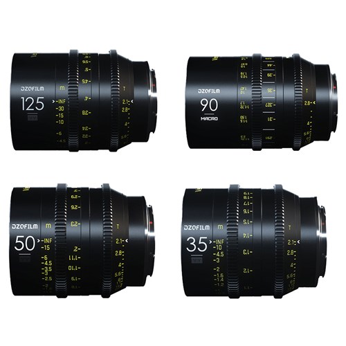 DZOFILM Vespid 4 Lens Kit A for PL + EF Mount - Metre