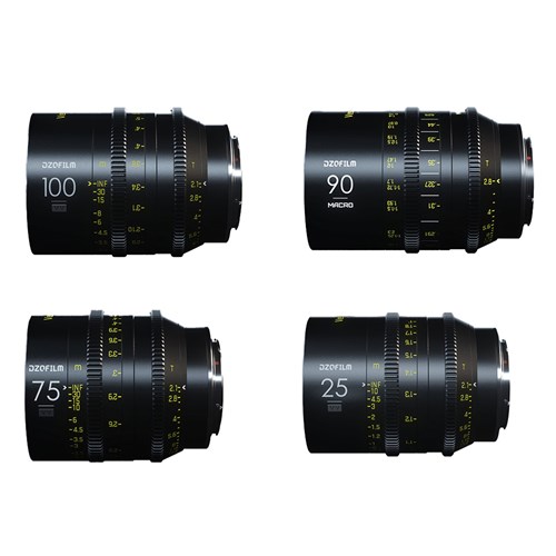 DZOFILM Vespid 4 Lens Kit B for PL + EF Mount - Metre