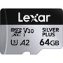 Lexar Silver Plus 64GB UHS-I V30 (205MB/s) microSDXC