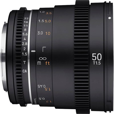 Samyang VDSLR 50mm T1.5 MK2 Lens for Canon RF