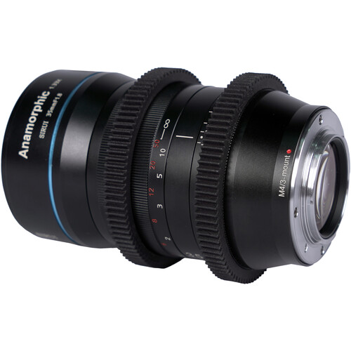 SIRUI 35 mm F1.8 1,33X APS-C Objectif cinéma anamorphique (Monture MFT incluant Adaptateur E-Mount) pour GH5, GH6, BMPCC, a6000, a6400, ZV-E10, FX30 SIRUI 35 mm F1.8 1,33X APS-C Objectif cinéma anamorphique (Monture MFT incluant Adaptateur E-Mount) pour GH5, GH6, BMPCC, a6000, a6400, ZV-E10, FX30