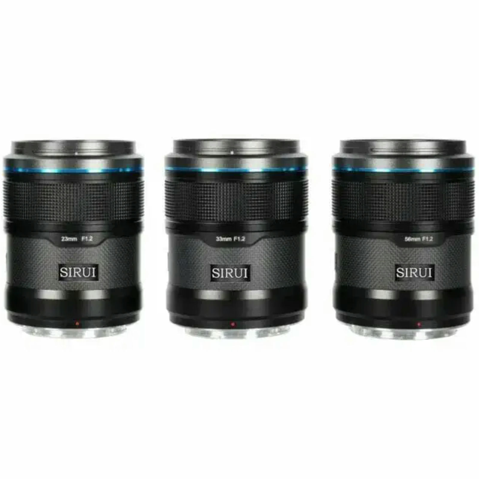SIRUI Sniper 23mm, 33mm & 56mm F1.2 Lens Kit for Fujifilm X (Black)
