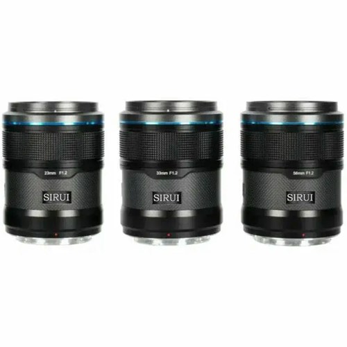 SIRUI Sniper 23mm, 33mm & 56mm F1.2 Lens Kit for Fujifilm X (Black)