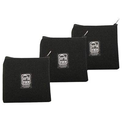 Portabrace PB-B63 Padded Accessory Pouch - Set of 3 (Black)