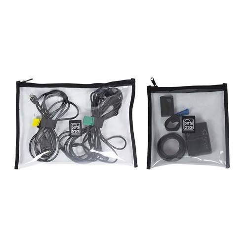 Portabrace POUCH-CLEARSET Clear Pouch Set - 10.5 Inches x 14 Inches and 8 Inches x 11 Inches