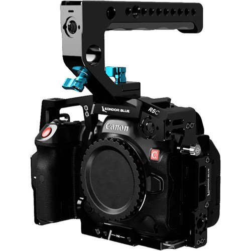 Kondor Blue Canon R5C Cine Cage with Top Handle - Raven Black