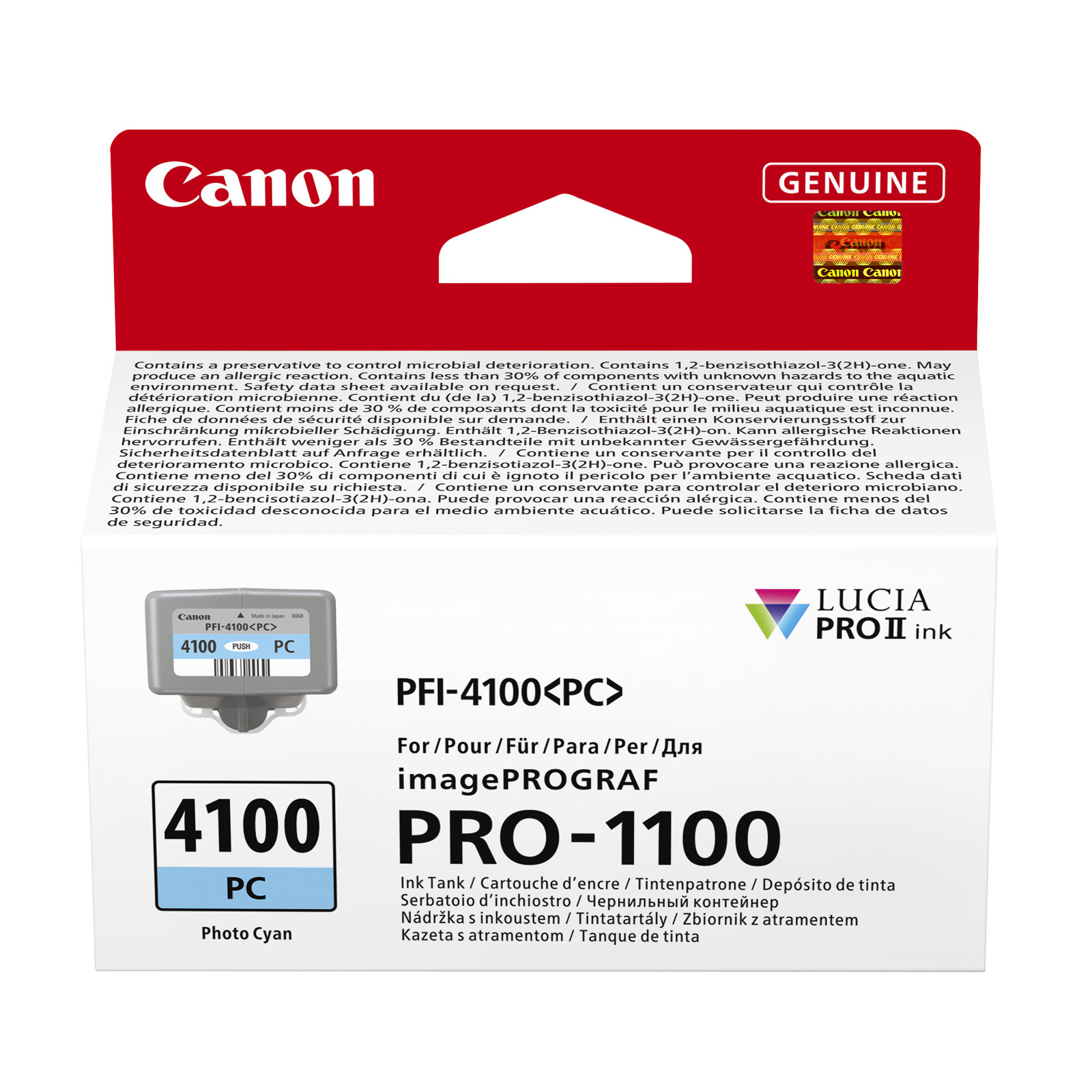 Canon PFI-4100 Photo Cyan (PC) Ink Cartridge