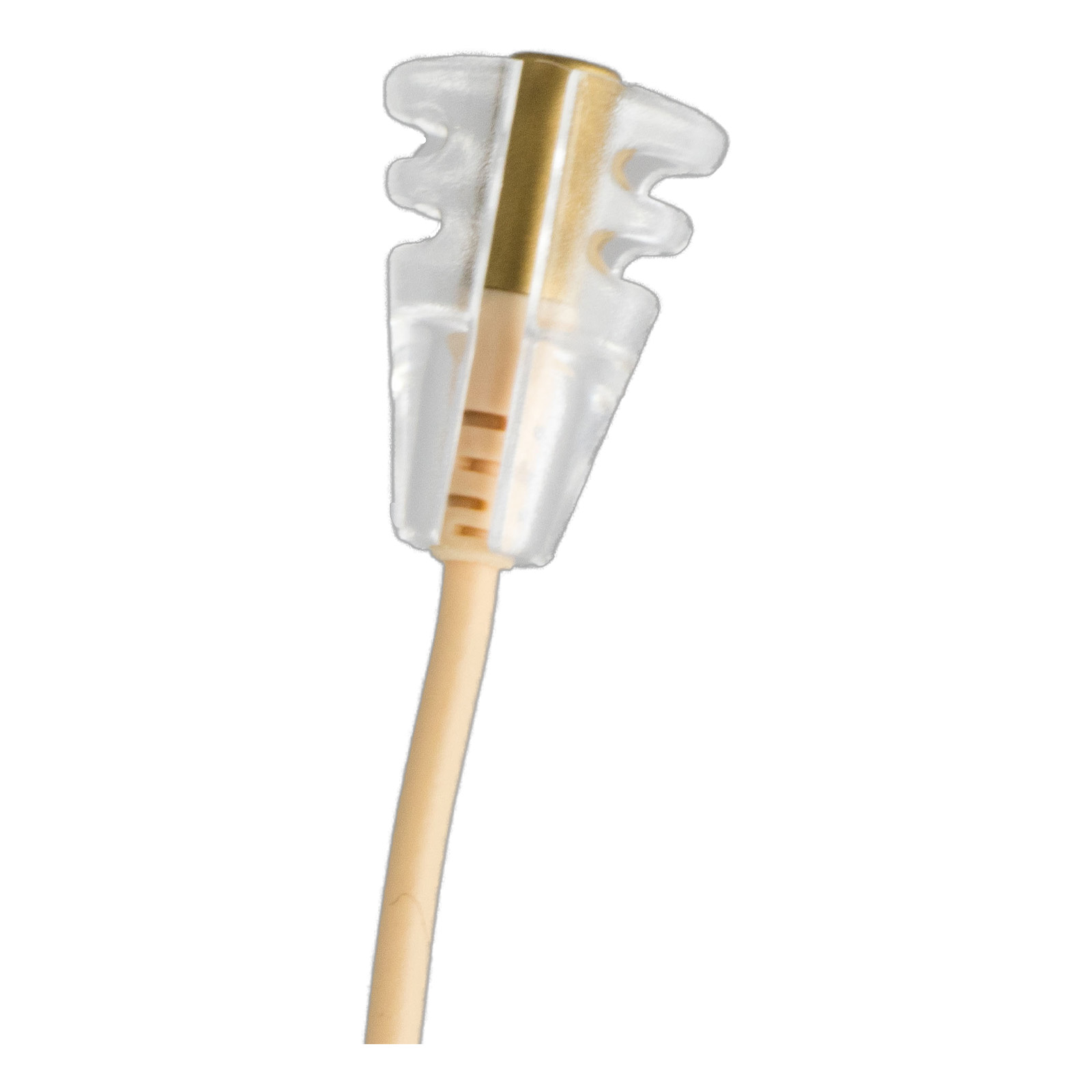 Hide-a-mic for DPA6060/6061 and Sennheiser MKE1, single piece, T-Shirt-holder (transparent)