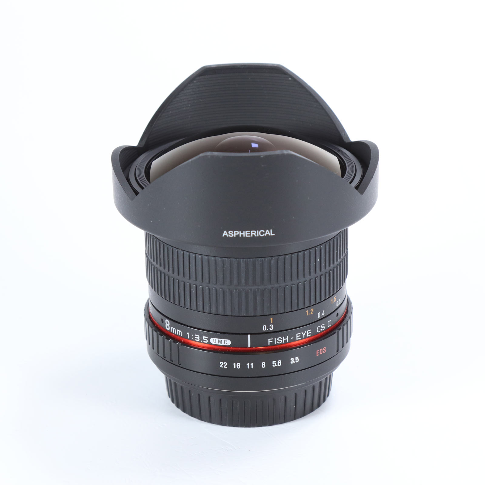 USED Samyang 8mm f3.5 Aspherical IF UMC Fisheye CS II Lens for Canon EF