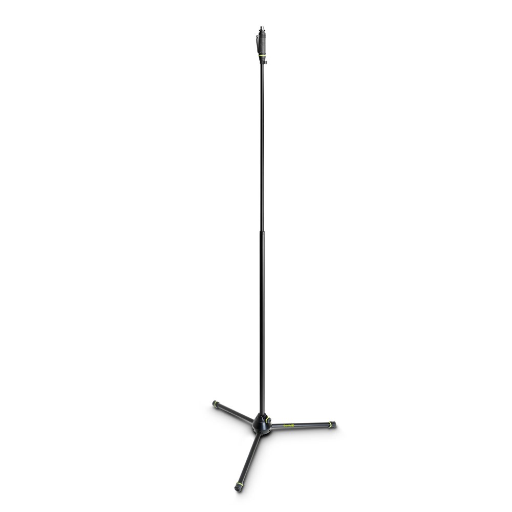 Gravity Microphone Stand with Folding Tripod and One-Hand Clutch