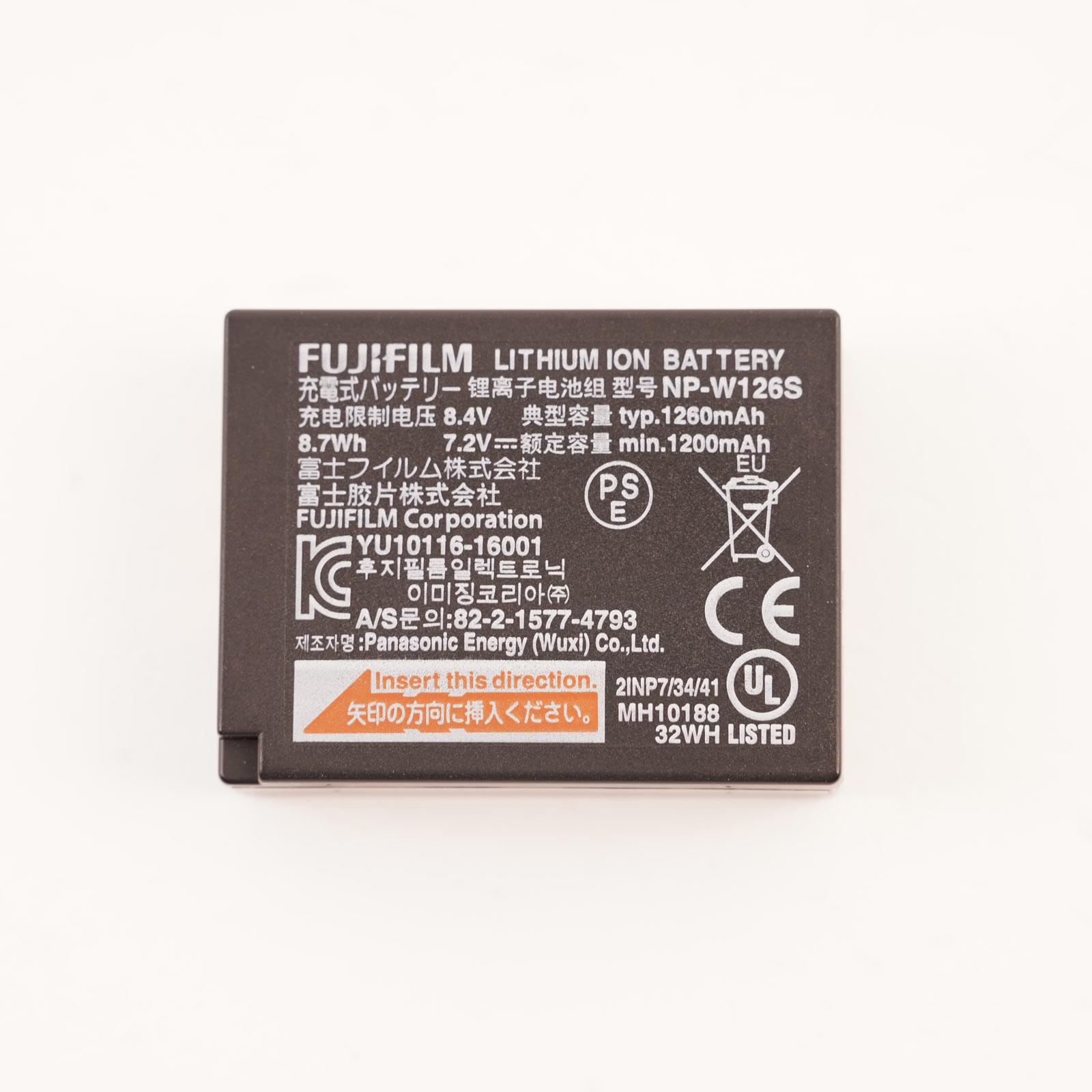 USED Fujifilm NPW126S Rechargeable Battery Wex Photo Video