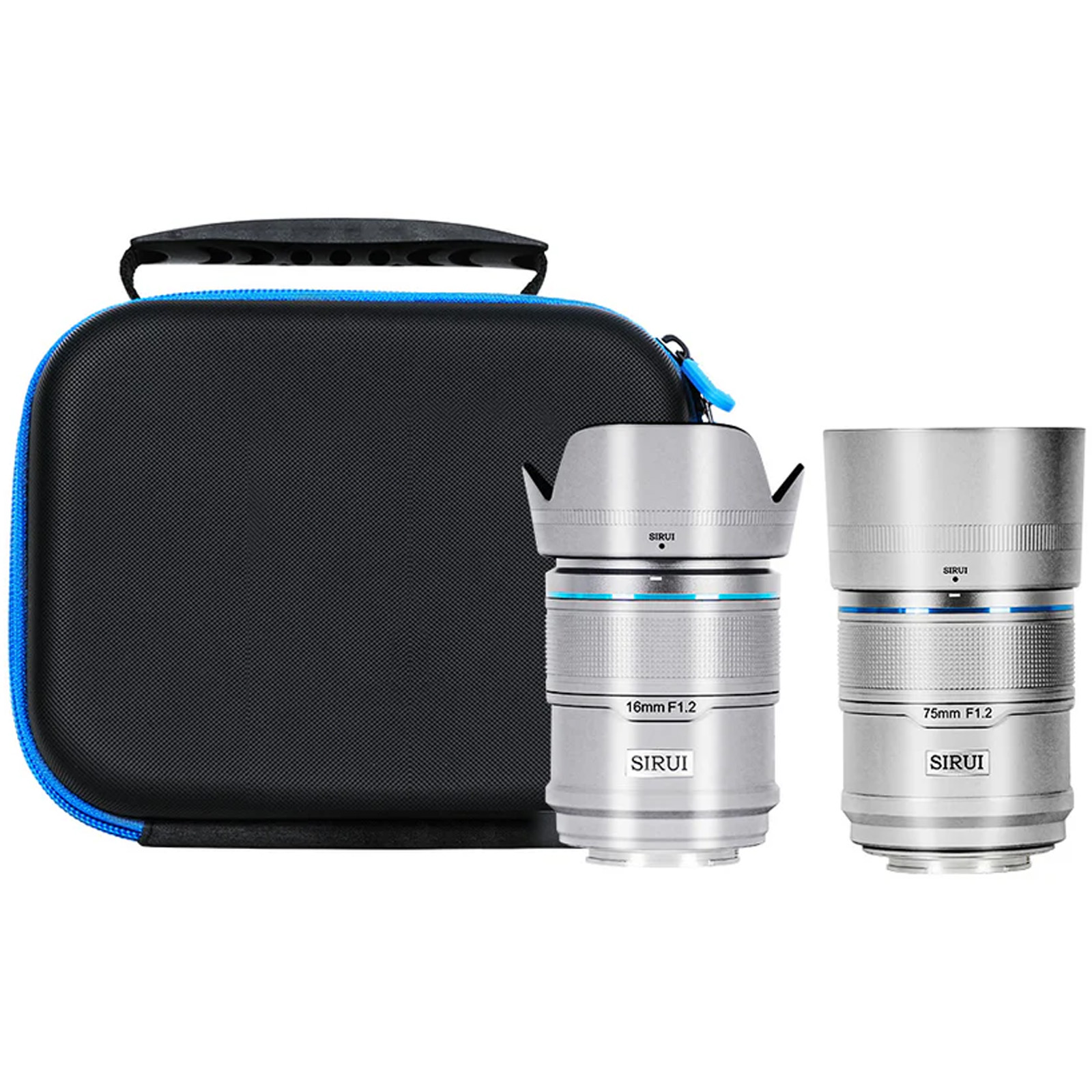 SIRUI Sniper 16mm & 75mm F1.2 APS-C/S35 Lens Kit for Fujifilm X (Silver)