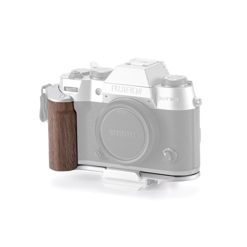 Tilta Mounting Baseplate with Wooden Grip for Fujifilm X-T50 - Silver