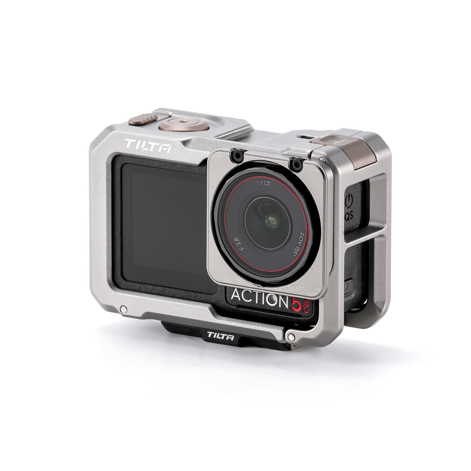 Tilta Camera Cage for DJI Osmo Action 5 Pro Base Kit - Titanium Grey