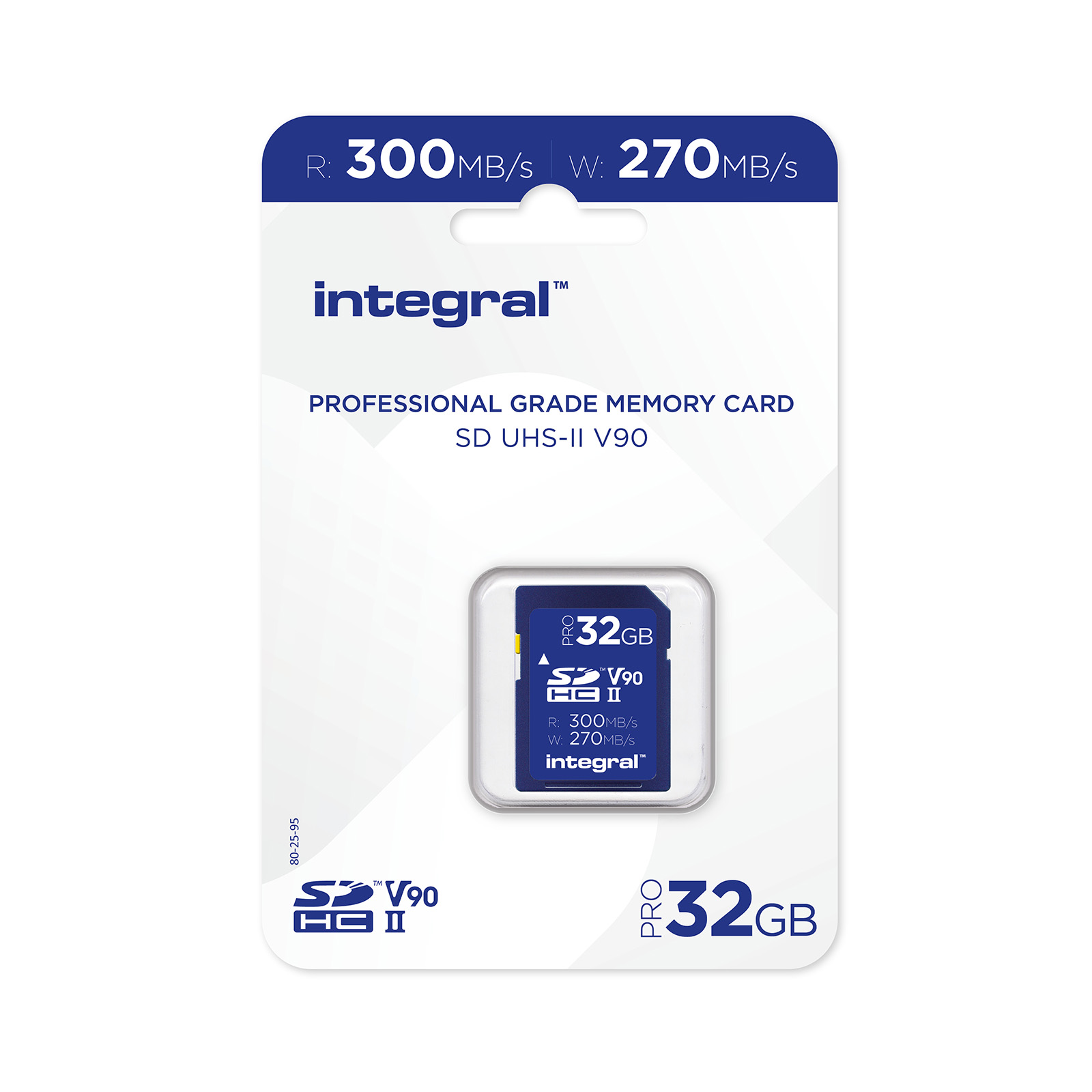 Integral 32GB Professional (300MB/Sec) UHS-II V90 SDHC Memory Card