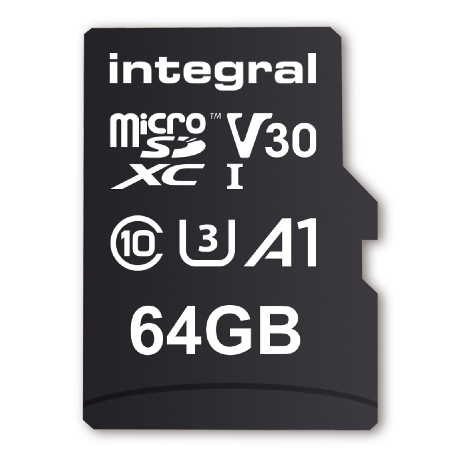Integral 64GB High Speed (100MB/Sec) UHS-I U3 V30 Micro SD Card