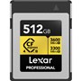 Lexar 512GB Professional (3600MB/Sec) Type B CFexpress 4.0 Gold Series Memory Card