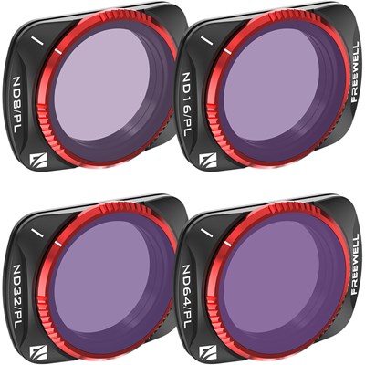 Freewell Osmo Pocket 3 Filters - Bright day - 4Pack