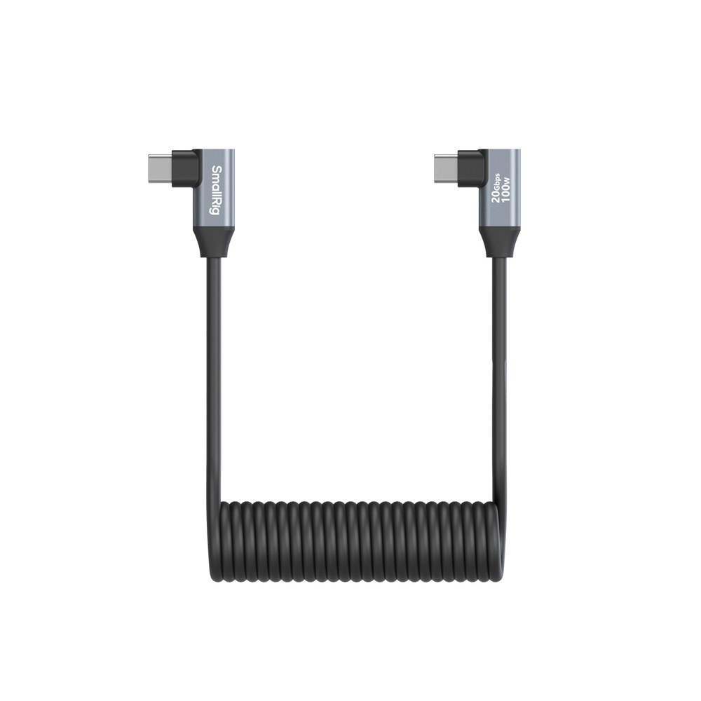 SmallRig USB-C (Angled) to USB-C (Angled) Coiled Data Cable 4793 | Wex ...