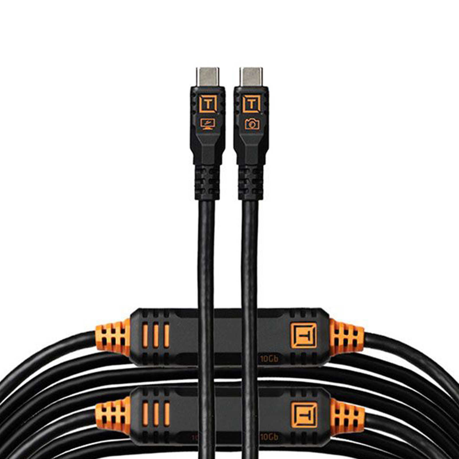 TetherTools TetherPro Optima 10G USB-C to USB-C Straight to Straight 31ft (9.4m) - Non-Reflective Bl