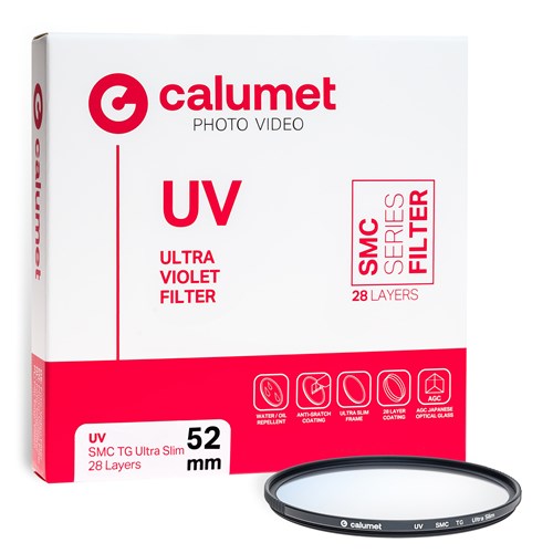 Calumet 52mm UV SMC TG Ultra Slim Filter