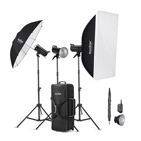 Godox SK400II-D Three Head Studio Flash Kit