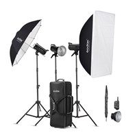 Godox SK400II-D Three Head Studio Flash Kit