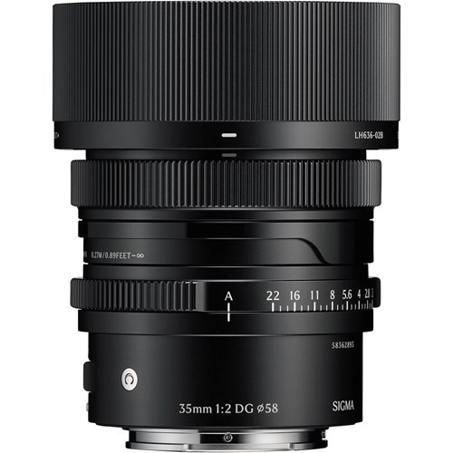 Sigma 35mm f2 DG Contemporary Lens for Sony E - Black