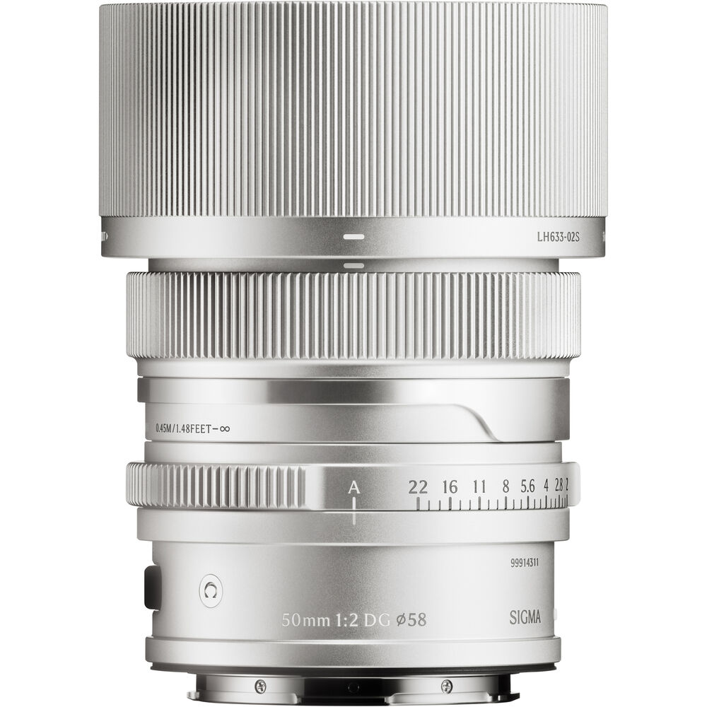 Sigma 50mm f2 DG Contemporary Lens for L-Mount - Silver