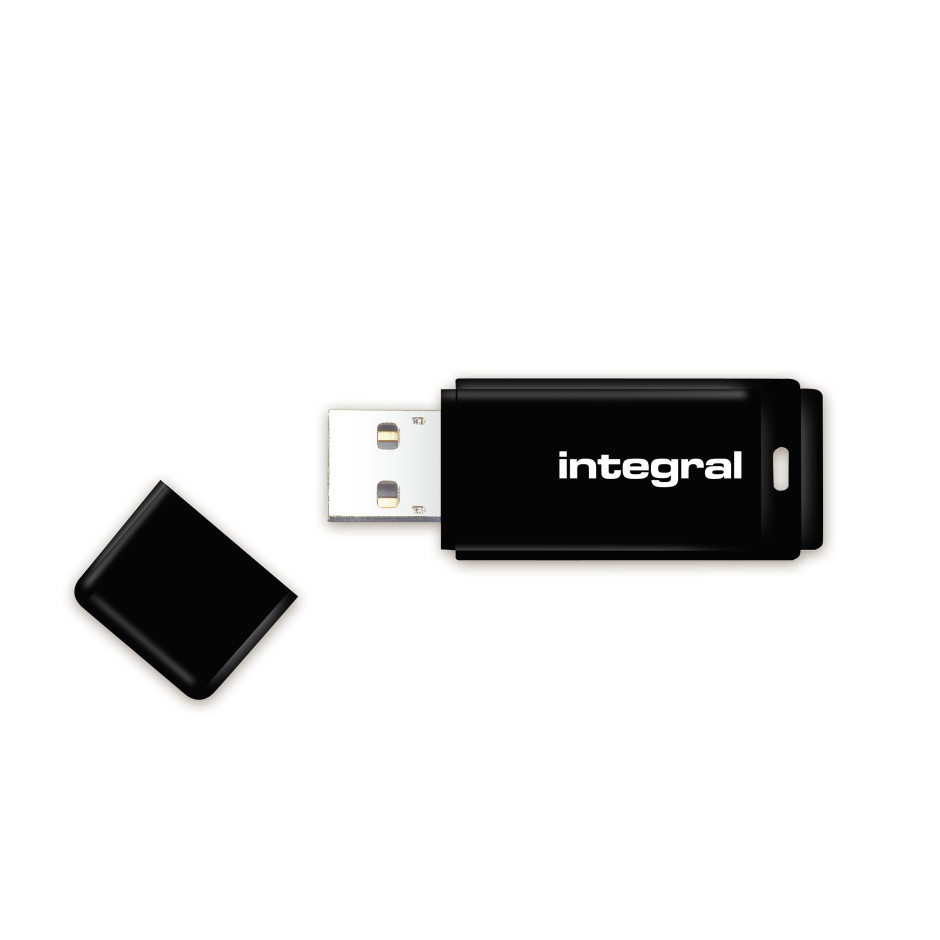 Integral 64GB USB 2.0 Flash Drive - Black
