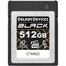 Delkin BLACK 512GB (3600MB/s) CFexpress Type B 4.0 Memory Card