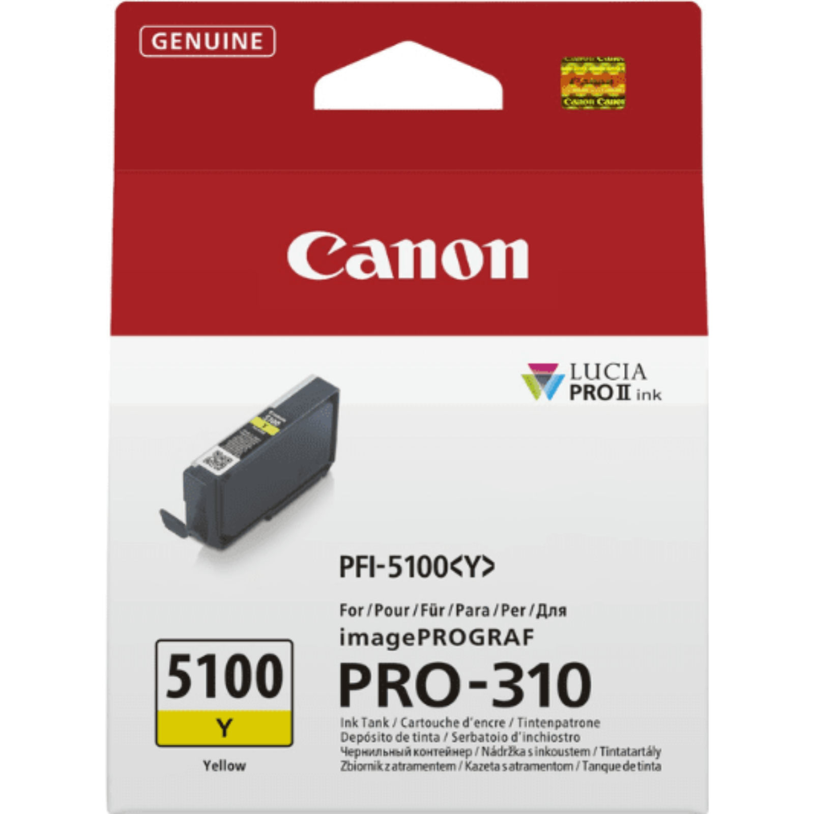 Canon PFI-5100 Yellow Ink Cartridge
