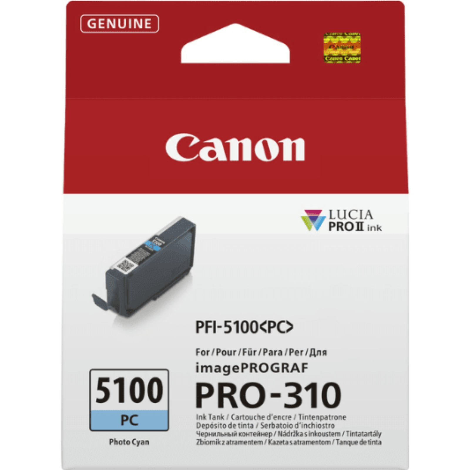 Canon PFI-5100 Photo Cyan Ink Cartridge