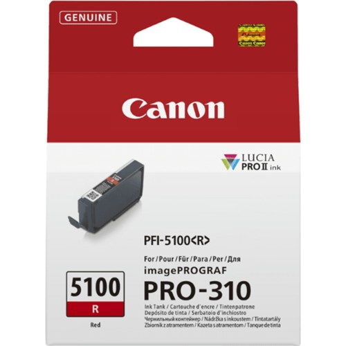 Canon PFI-5100 Red Ink Cartridge