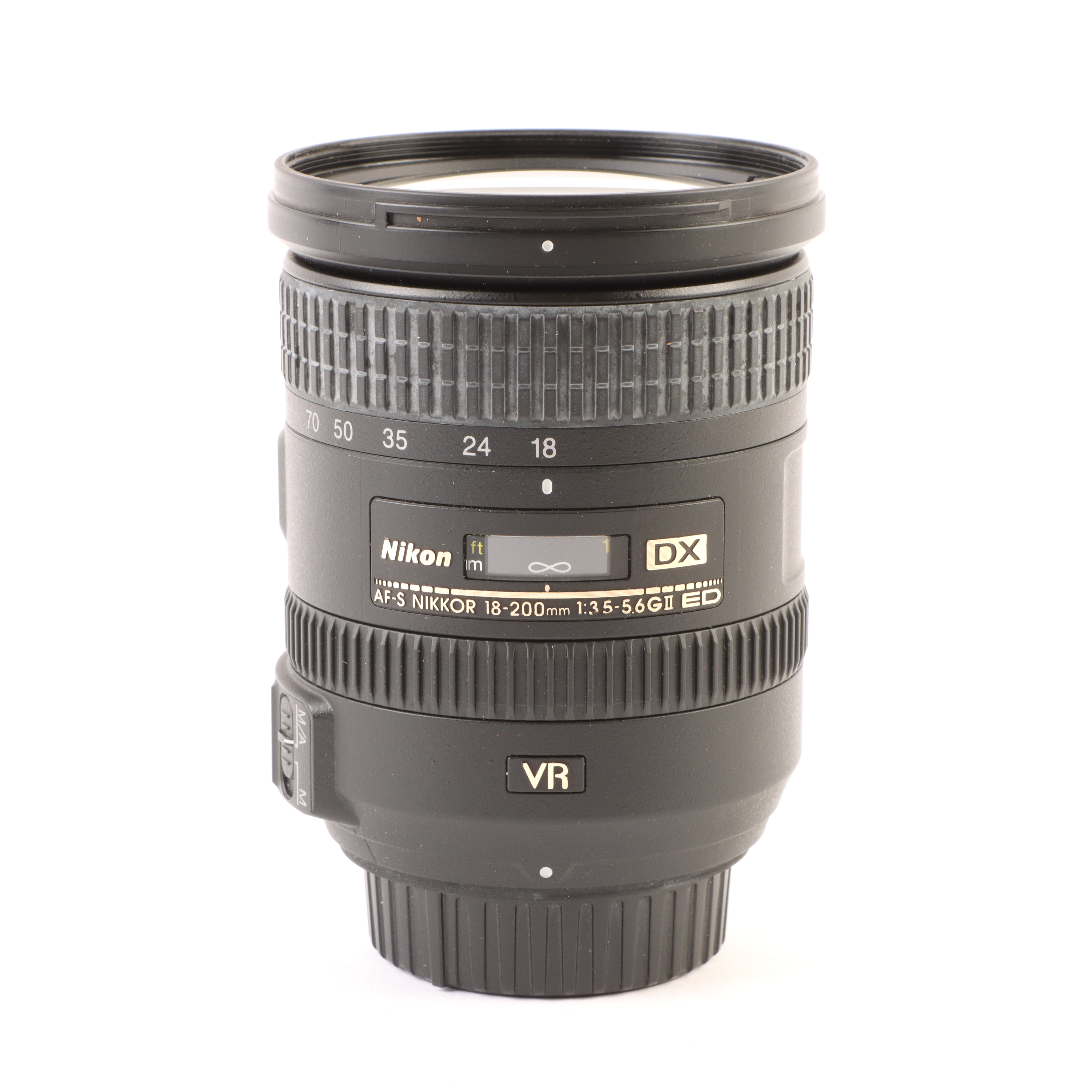 USED Nikon 18-200mm f3.5-5.6 G AF-S DX ED VR II Lens