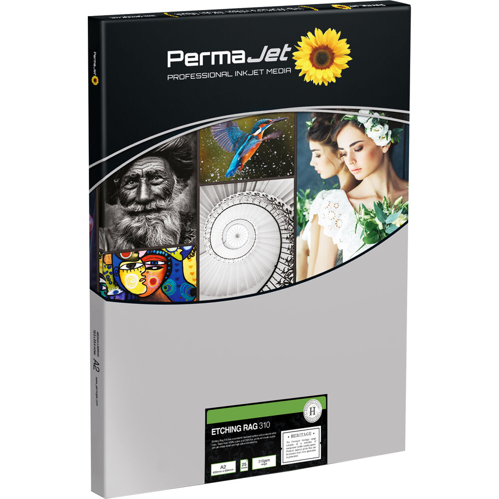 Permajet Etching Rag 310gsm A2 25 Sheets