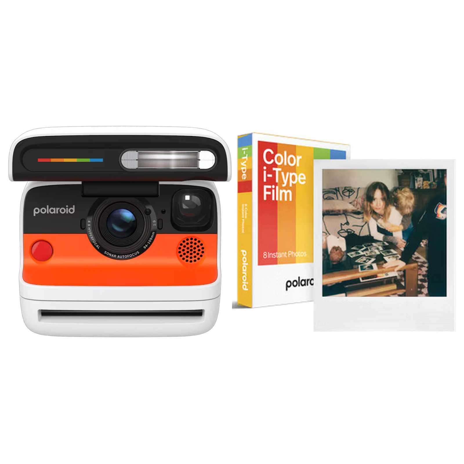 Polaroid Flip Camera Kit with I-Type Colour Film - White