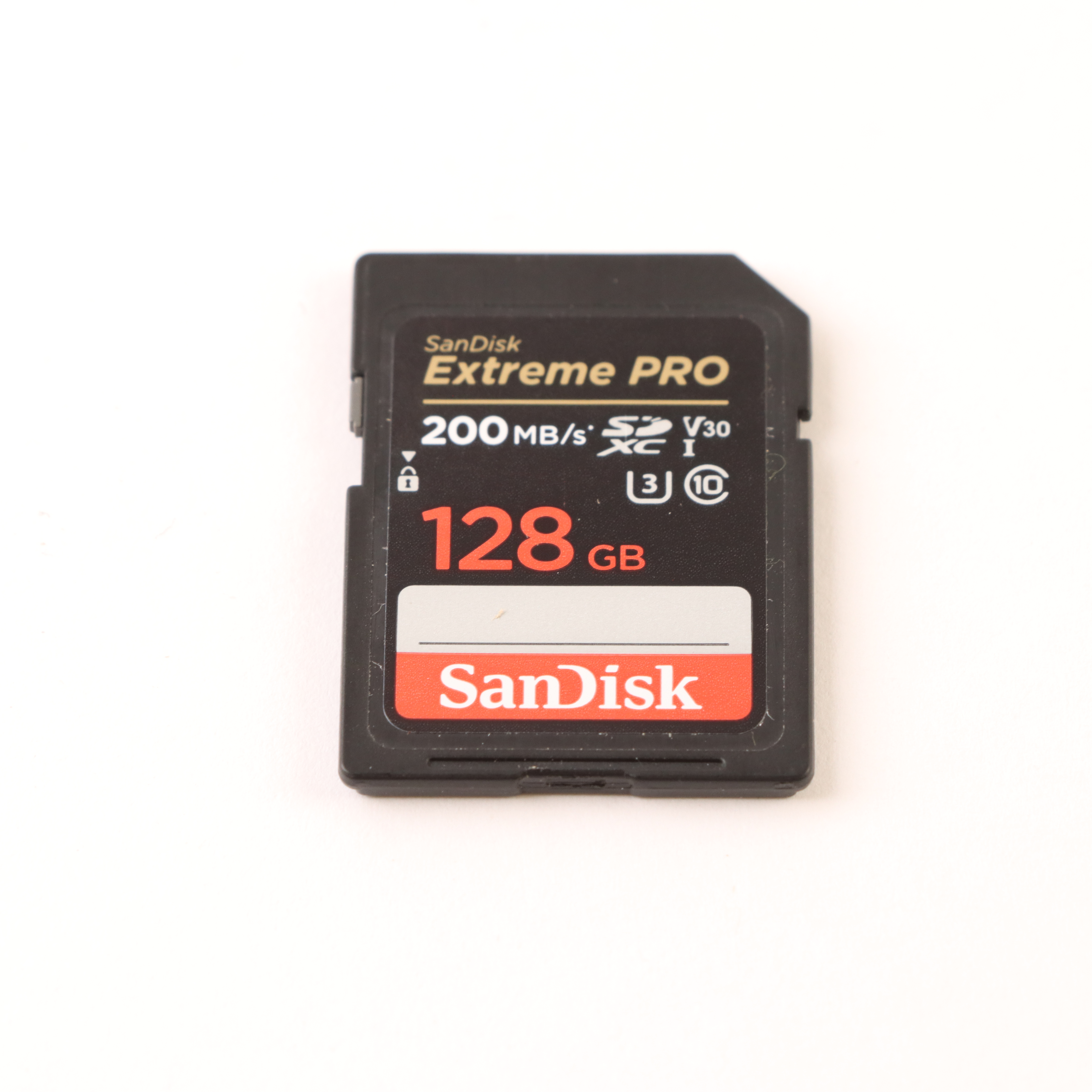 USED SanDisk Extreme PRO 128GB 200MB/s UHS-I V30 SDXC Memory Card